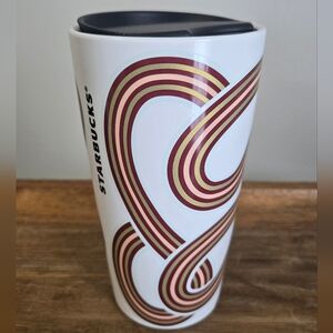 LIKE NEW Starbucks 2024 Holiday Retro Ribbon Tumbler